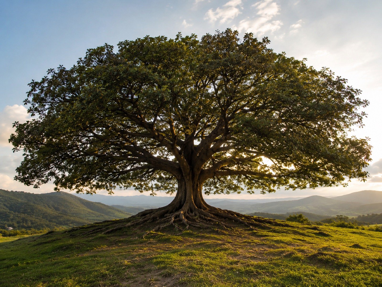 Rooted tree symbolizing ancestor healing and ancestral lineage